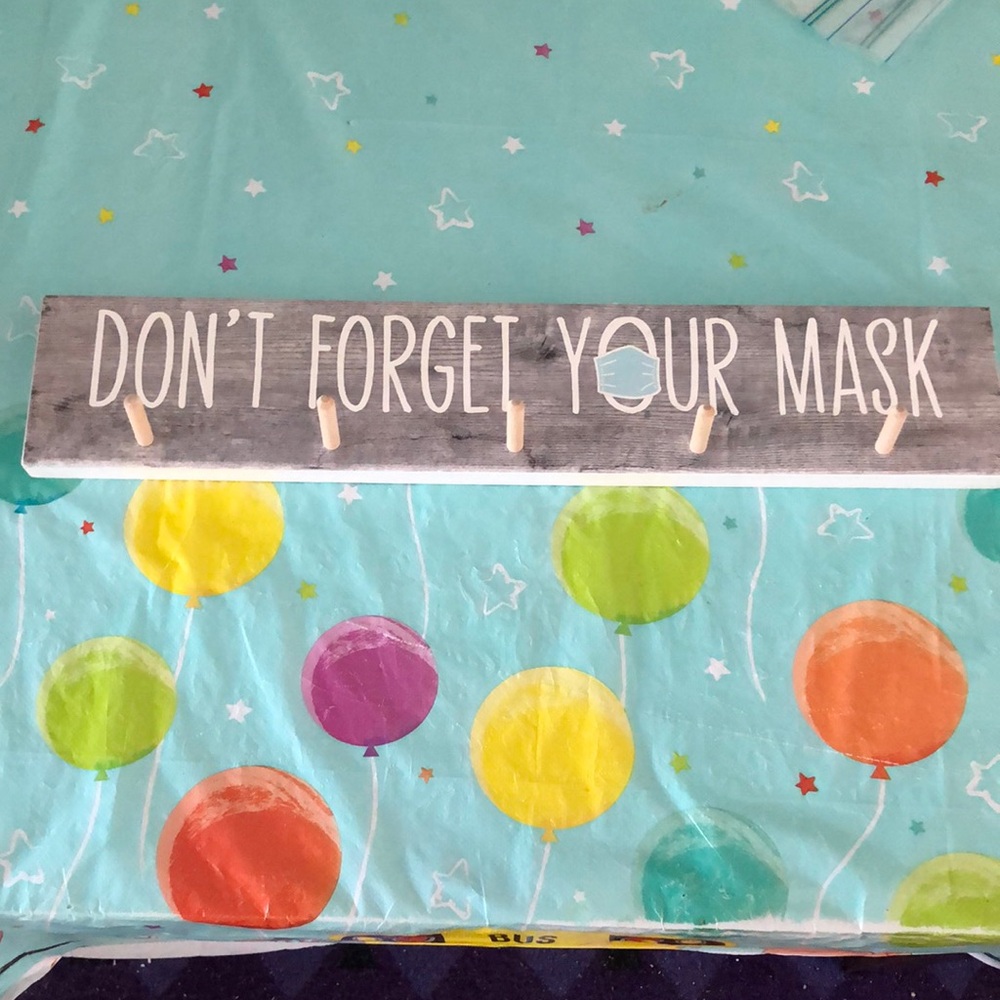 Don’t Forget Your Mask Holder on the Wall